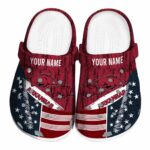 Custom Arkansas Razorbacks Star Spangled Side Pattern Crocs Best selling