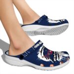 Custom Atlanta Braves Splash Motif Background Crocs Best selling