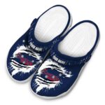 Custom Atlanta Braves Splash Motif Background Crocs Best selling