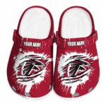 Custom Atlanta Falcons Splash Motif Background Crocs Best selling