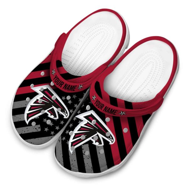 Custom Atlanta Falcons Star Spangled Graphic Crocs Trendy