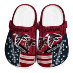Custom Atlanta Falcons Star Spangled Side Pattern Crocs Best selling