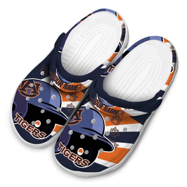 Custom Auburn Tigers Baseball Helmet Crocs Trendy