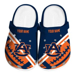 Custom Auburn Tigers Football Motif Crocs Best selling