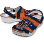 Custom Auburn Tigers Paint Splatter Graphics Crocs Best selling