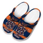 Custom Auburn Tigers Paint Splatter Graphics Crocs Best selling