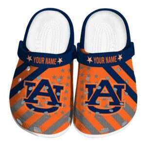 Custom Auburn Tigers Star Spangled Graphic Crocs Best selling