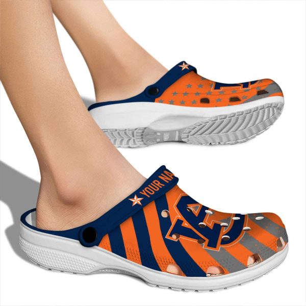 Custom Auburn Tigers Star Spangled Graphic Crocs High quality