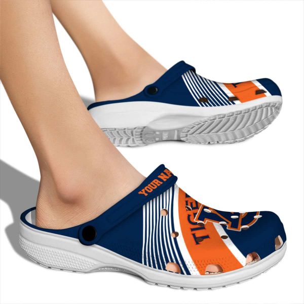 Custom Auburn Tigers Vibrant Dual Tone Crocs High quality
