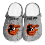 Custom Baltimore Orioles Cracked Texture Crocs Best selling