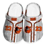 Custom Baltimore Orioles Pinstripe Pattern Crocs Best selling