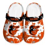 Custom Baltimore Orioles Splatter Pattern Crocs Best selling