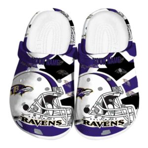 Custom Baltimore Ravens Football Helmet Crocs Best selling