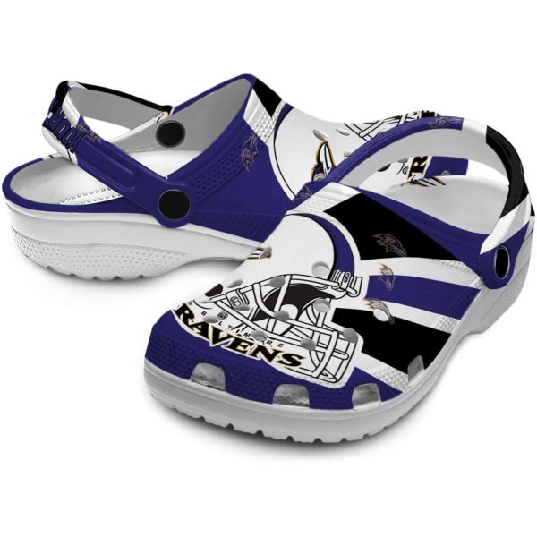 Custom Baltimore Ravens Football Helmet Crocs Latest Model