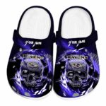 Custom Baltimore Ravens Gothic Skull Crocs Best selling