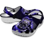 Custom Baltimore Ravens Gothic Skull Crocs Best selling