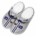 Custom Baltimore Ravens Pinstripe Pattern Crocs Best selling