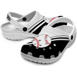 Custom Baseball Striped Accents Crocs Latest Model