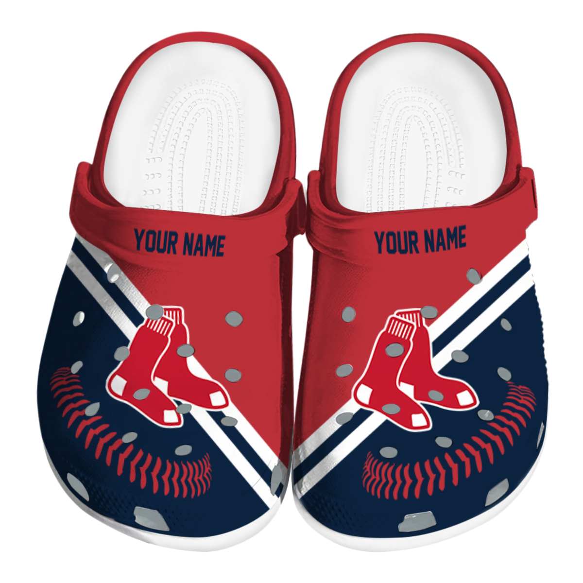 Custom Boston Red Sox Baseball Motif Crocs Best selling
