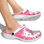 Custom Breast Cancer Splash Art Crocs High quality