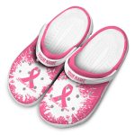 Custom Breast Cancer Splash Art Crocs Trendy