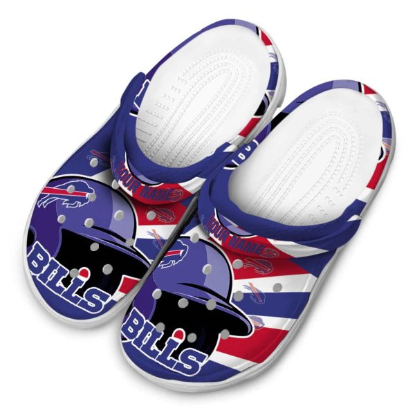 Custom Buffalo Bills Baseball Helmet Crocs Trendy
