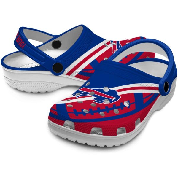Custom Buffalo Bills Football Motif Crocs Latest Model
