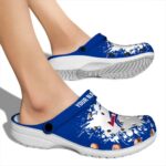 Custom Buffalo Bills Splatter Background Crocs Best selling