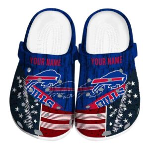 Custom Buffalo Bills Star Spangled Side Pattern Crocs Best selling