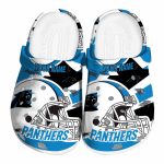 Custom Carolina Panthers Football Helmet Crocs Best selling