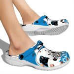 Custom Carolina Panthers Football Helmet Crocs Best selling