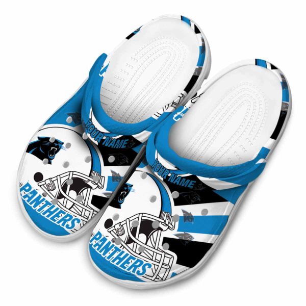 Custom Carolina Panthers Football Helmet Crocs Trendy