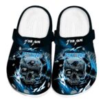 Custom Carolina Panthers Gothic Skull Crocs Best selling
