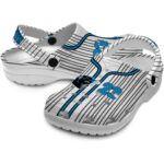 Custom Carolina Panthers Pinstripe Pattern Crocs Best selling