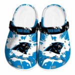Custom Carolina Panthers Splatter Pattern Crocs Best selling