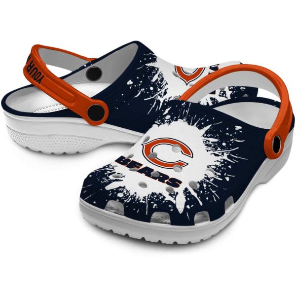 Custom Chicago Bears Splash Art Crocs Latest Model