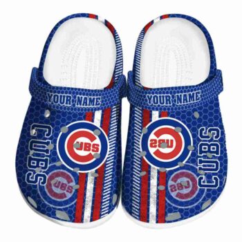 Custom Chicago Cubs Contrasting Stripes Crocs Best selling