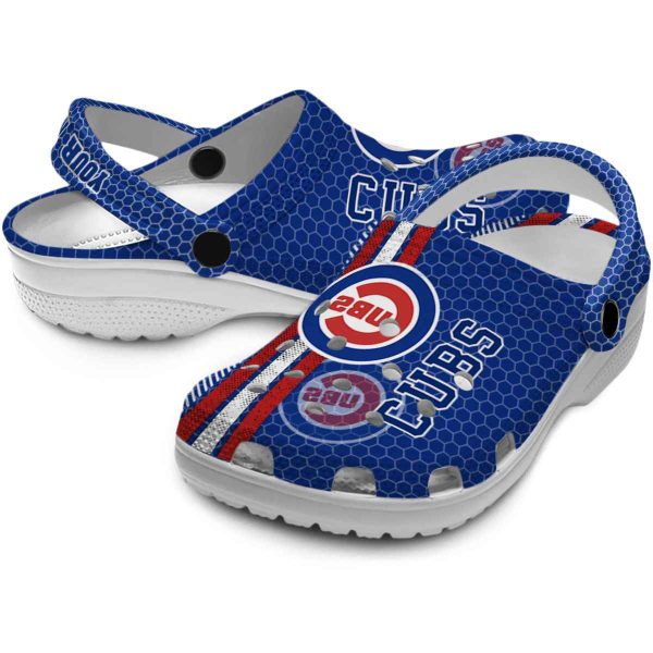 Custom Chicago Cubs Contrasting Stripes Crocs Latest Model
