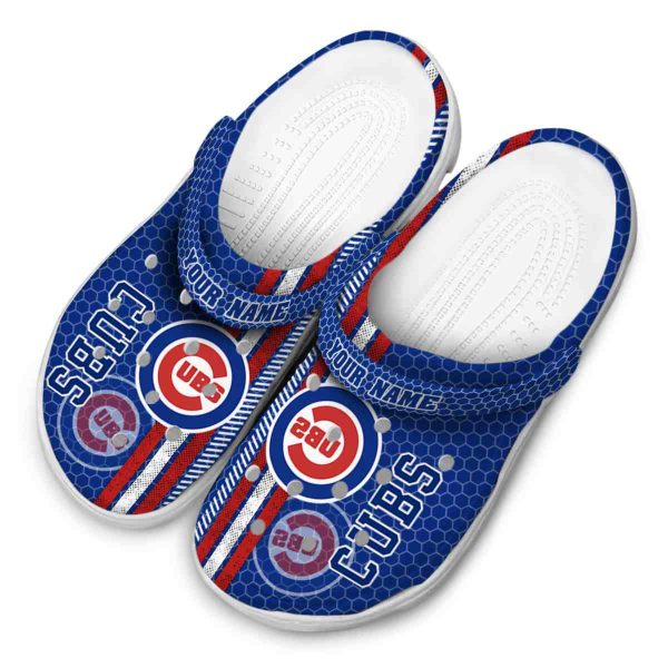 Custom Chicago Cubs Contrasting Stripes Crocs Trendy