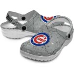 Custom Chicago Cubs Cracked Texture Crocs Best selling