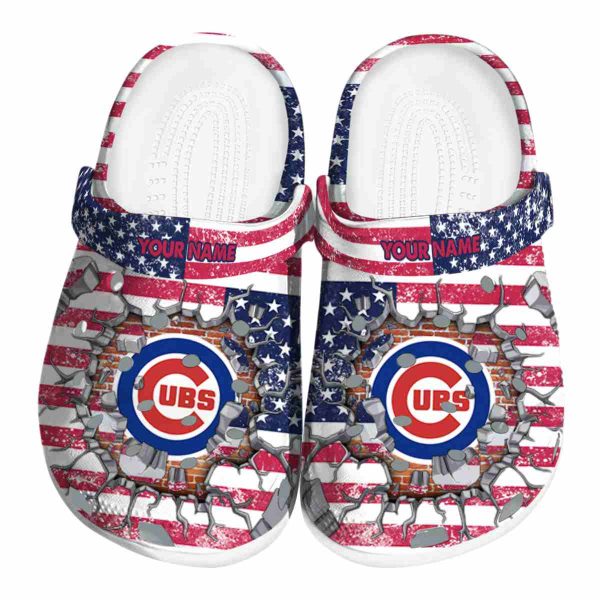 Custom Chicago Cubs Freedom Splinter Crocs Best selling