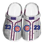 Custom Chicago Cubs Pinstripe Pattern Crocs Best selling