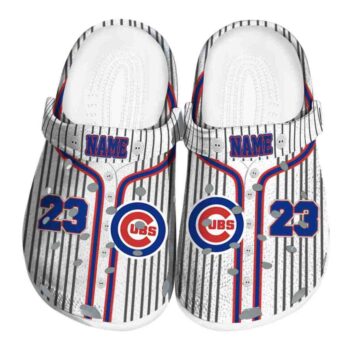 Custom Chicago Cubs Pinstripe Pattern Crocs Best selling