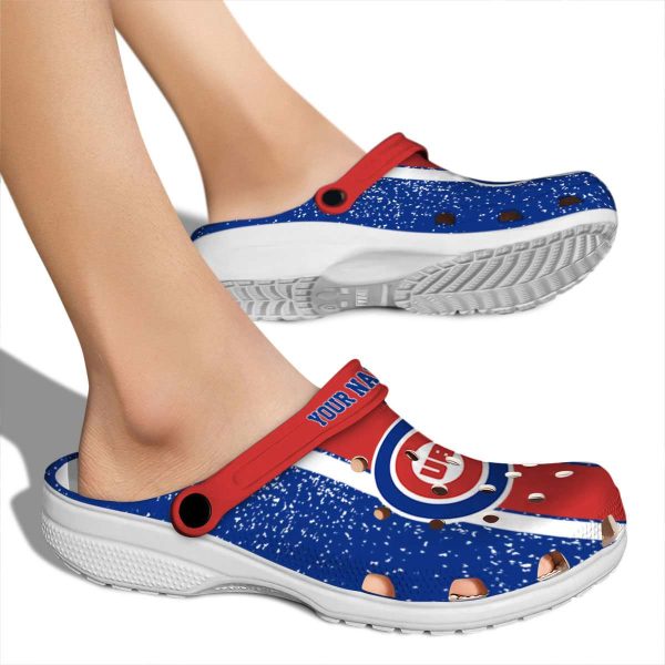Custom Chicago Cubs Vertical Stripes Crocs High quality
