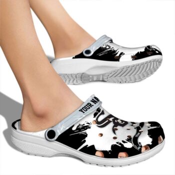 Custom Chicago White Sox Splatter Pattern Crocs High quality