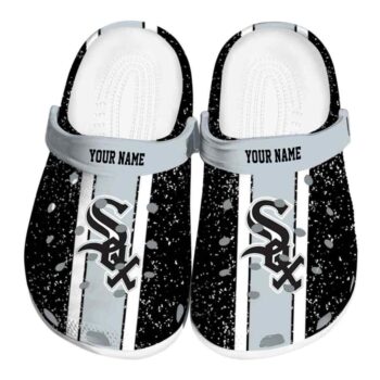 Custom Chicago White Sox Vertical Stripes Crocs Best selling