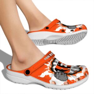 Custom Cincinnati Bengals Gripping Hand Crocs High quality