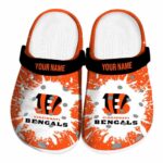 Custom Cincinnati Bengals Splash Art Crocs Best selling