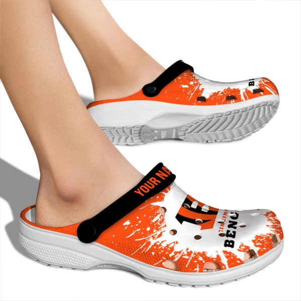 Custom Cincinnati Bengals Splash Art Crocs High quality