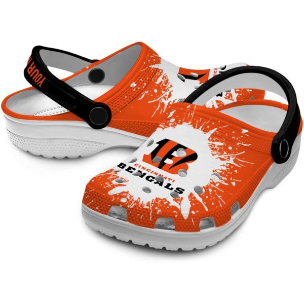 Custom Cincinnati Bengals Splash Art Crocs Latest Model